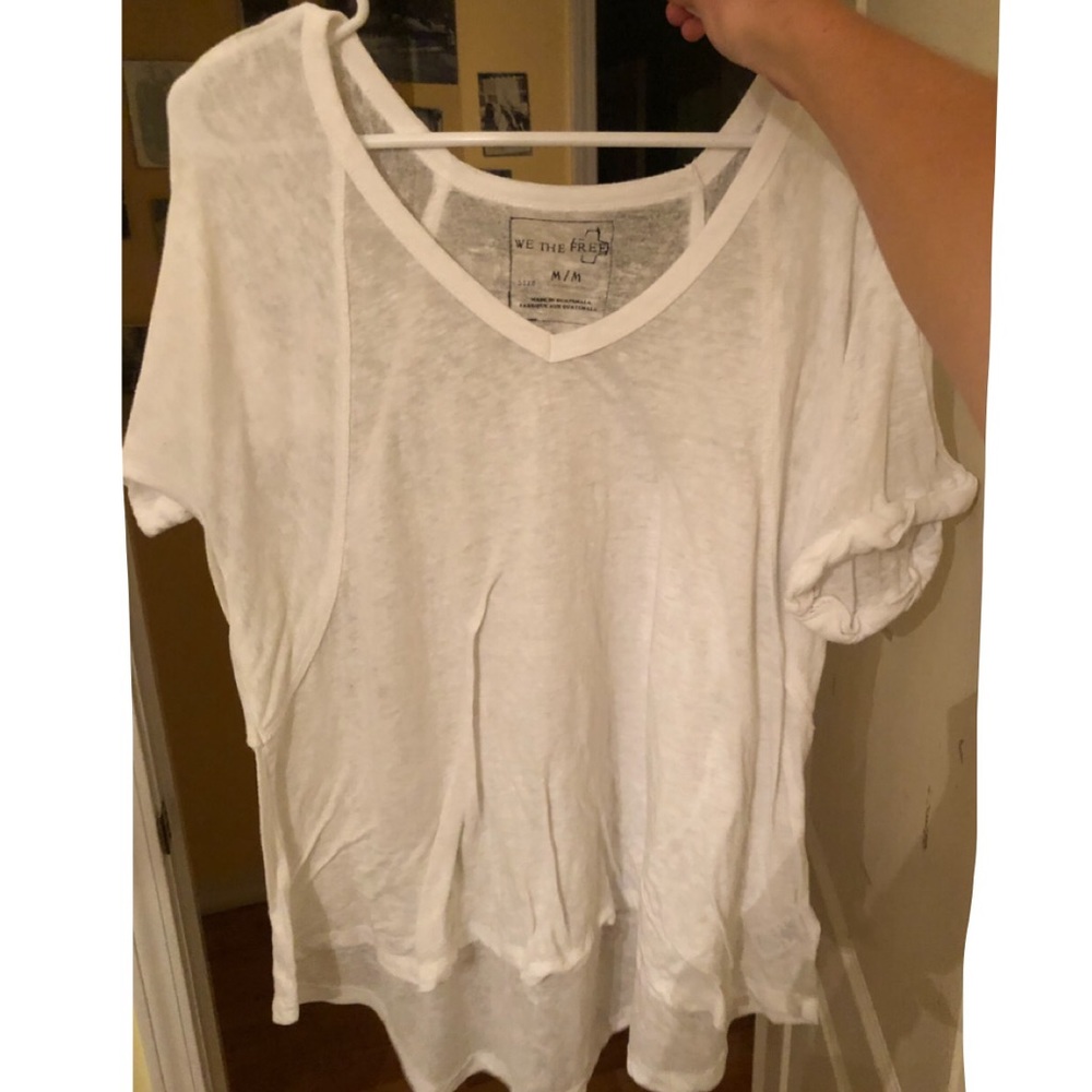 Free People White Tee